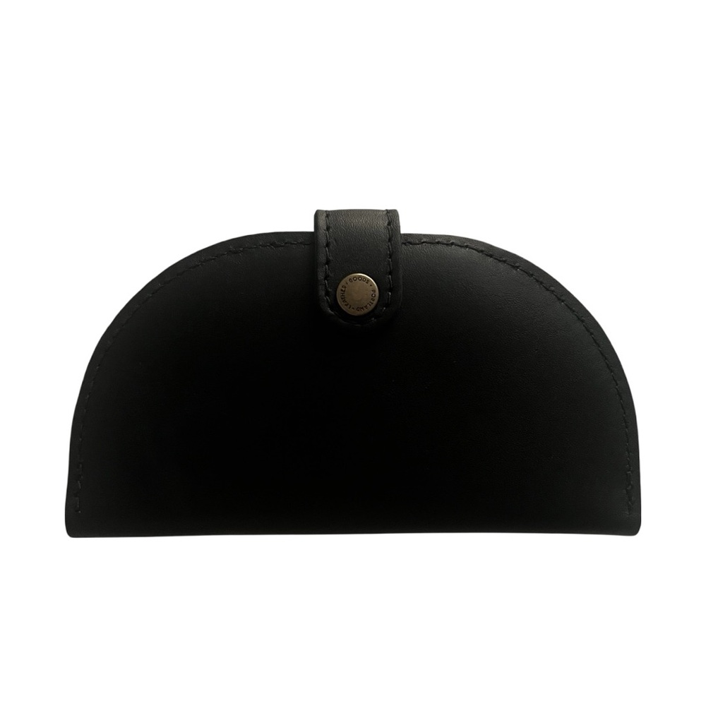 Portland Leather Goods Black Curved Wallet